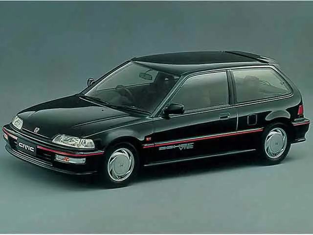 Honda Civic (EF1, EF2, EF3, EF9) 4 поколение, рестайлинг, хэтчбек 3 дв. (09.1989 - 08.1991)